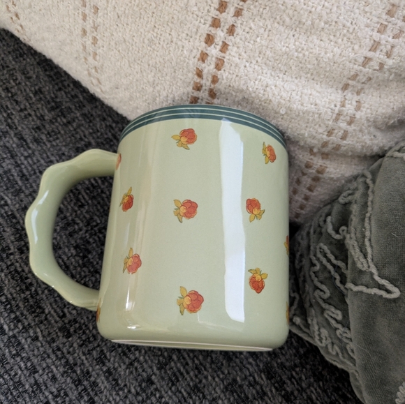NWT Anthropologie Georgie Stoneware Mug In Green - Picture 7 of 10